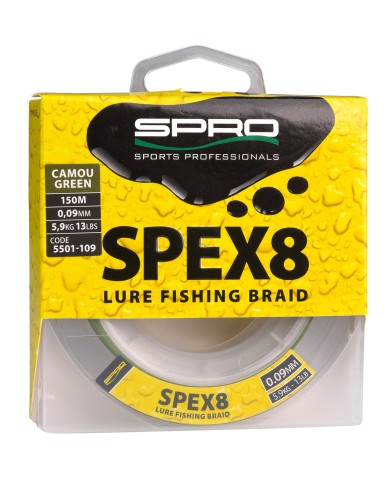 Plecionka Spro Spex8 Camou Green 0.09mm 150m Plecionka Spro Spex8 Camou Green 0.09mm 150m