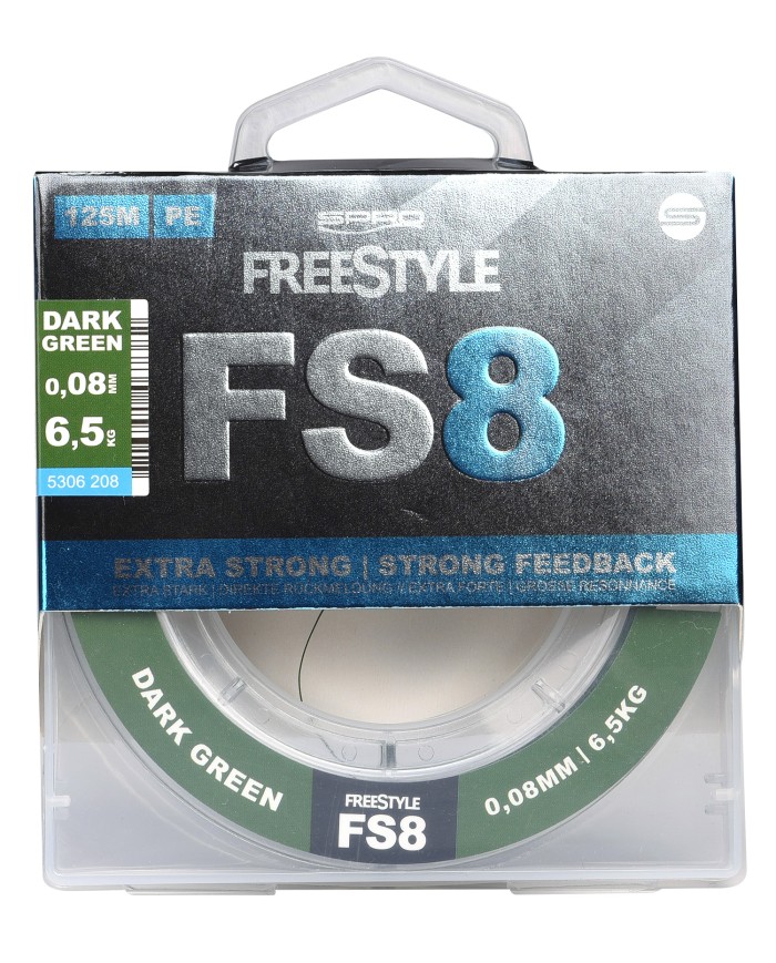 Plecionka Spro FS X8 Dark Green 0.08mm 125m