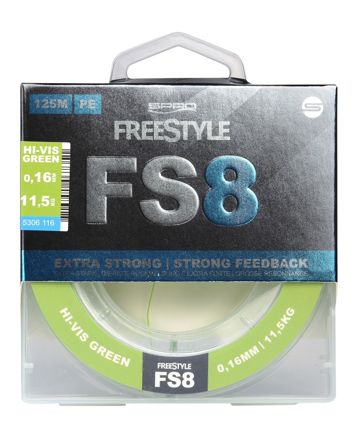 Plecionka Spro FS X8 Hi-Vis Chartreuse 0.18mm 125m