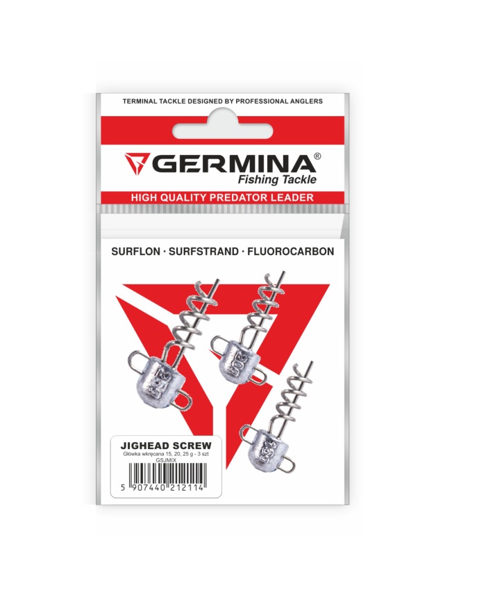 Germina Główka Wkręcana 15/20/25g 3szt