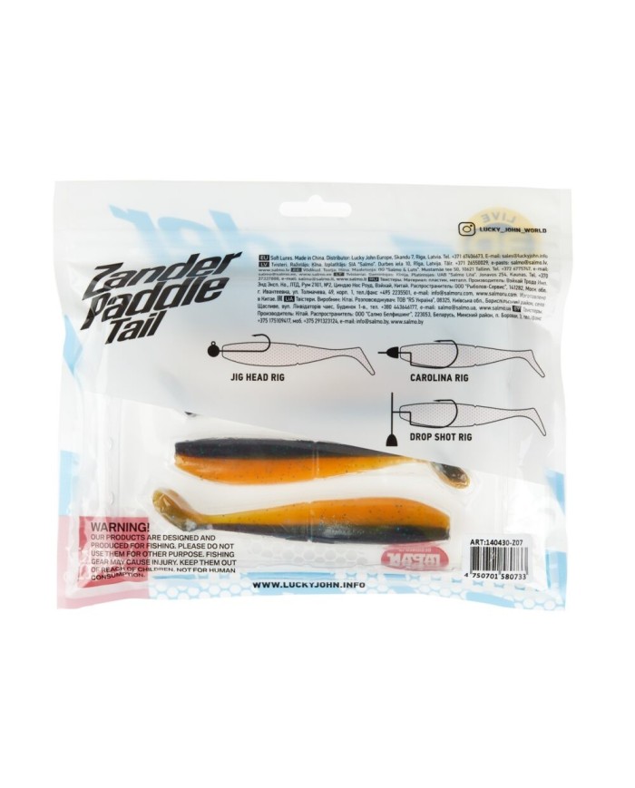 Guma Lucky John Zander Paddle Tail 4,8" 12cm - Z07