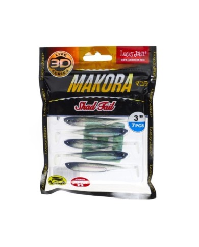 Guma Lucky John 3d Makora Shad Tail 3" 7.6cm - X01 Guma Lucky John 3d Makora Shad Tail 3" 7.6cm - X01