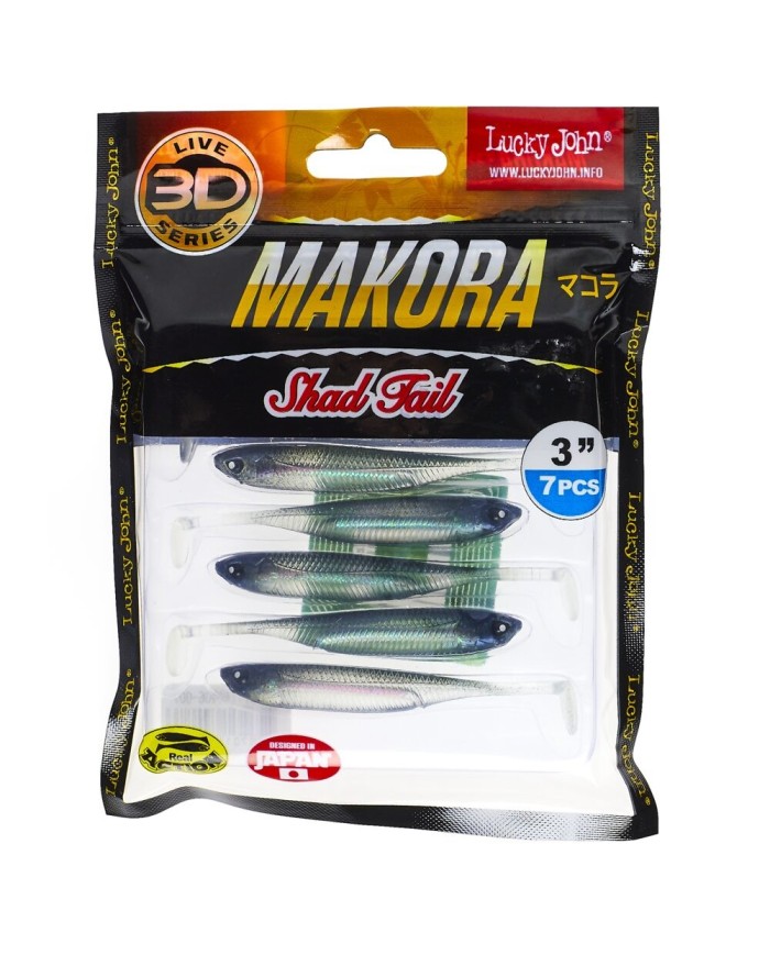 Guma Lucky John 3d Makora Shad Tail 3" 7.6cm - X01