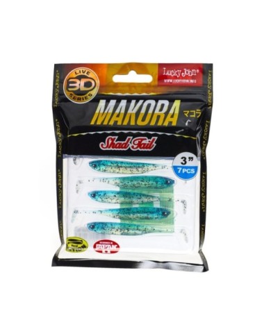 Guma Lucky John 3d Makora Shad Tail 3" 7.6cm - X02 Guma Lucky John 3d Makora Shad Tail 3" 7.6cm - X02