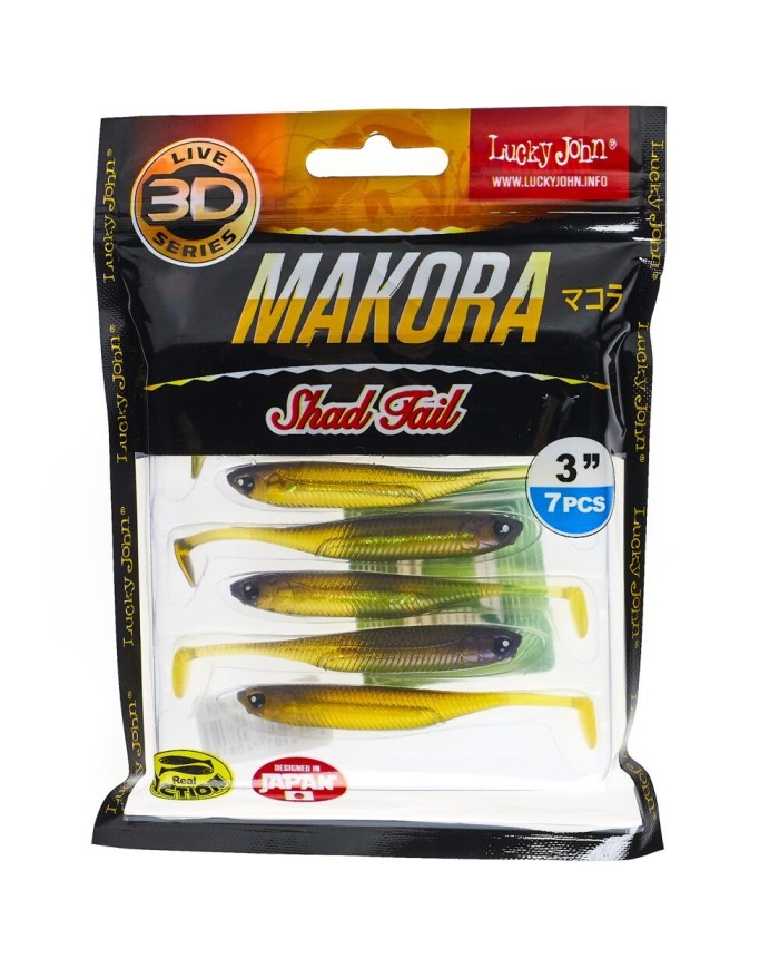 Guma Lucky John 3d Makora Shad Tail 3" 7.6cm - X04