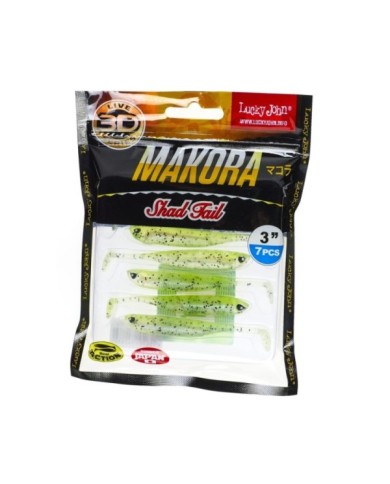 Guma Lucky John 3d Makora Shad Tail 3" 7.6cm - X06 Guma Lucky John 3d Makora Shad Tail 3" 7.6cm - X06