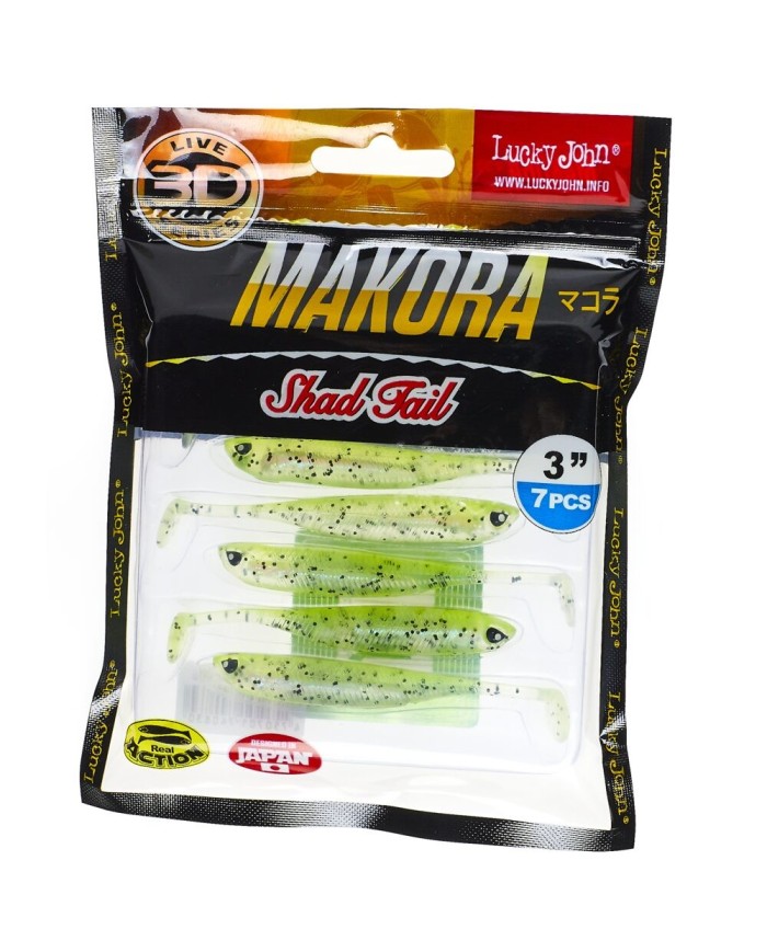 Guma Lucky John 3d Makora Shad Tail 3" 7.6cm - X06