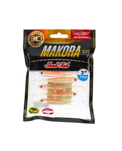 Guma Lucky John 3d Makora Shad Tail 3" 7.6cm - X07 Guma Lucky John 3d Makora Shad Tail 3" 7.6cm - X07