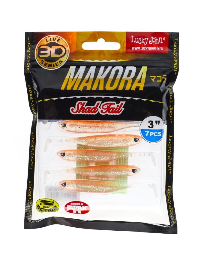 Guma Lucky John 3d Makora Shad Tail 3" 7.6cm - X07