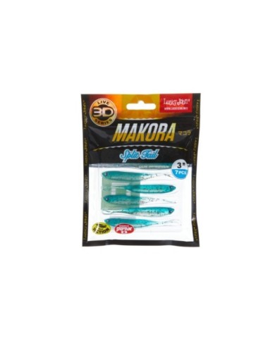 Guma Lucky John 3d Makora Split Tail 3" 7.6cm - X02 Guma Lucky John 3d Makora Split Tail 3" 7.6cm - X02