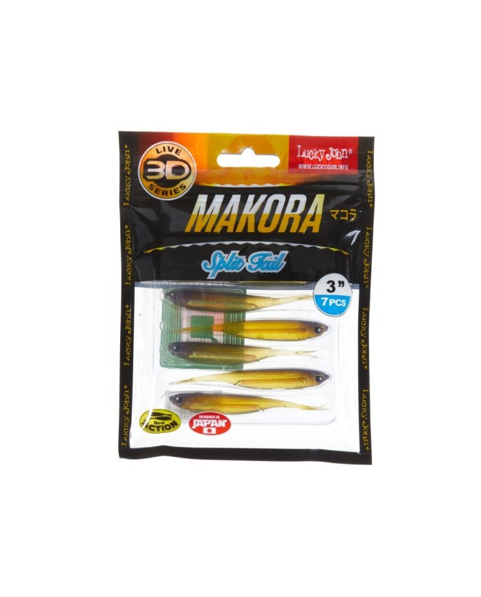 Guma Lucky John 3d Makora Split Tail 3" 7.6cm - X04