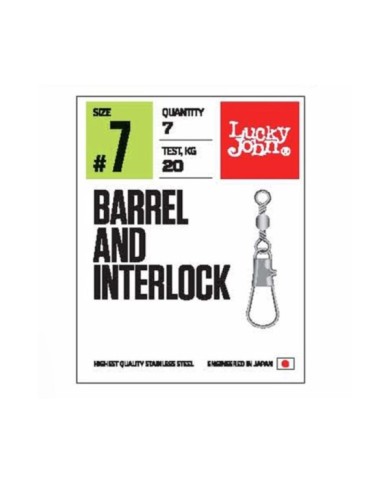 Krętlik z agrafką Lucky John 12kg 7szt