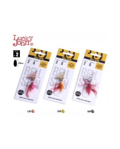 Zestaw obrotówek Lucky John Bell Spin 02, 6g 3szt Zestaw obrotówek Lucky John Bell Spin 02, 6g 3szt