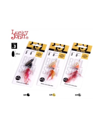 Zestaw obrotówek Lucky John Spin 03, 8g 3szt Zestaw obrotówek Lucky John Spin 03, 8g 3szt