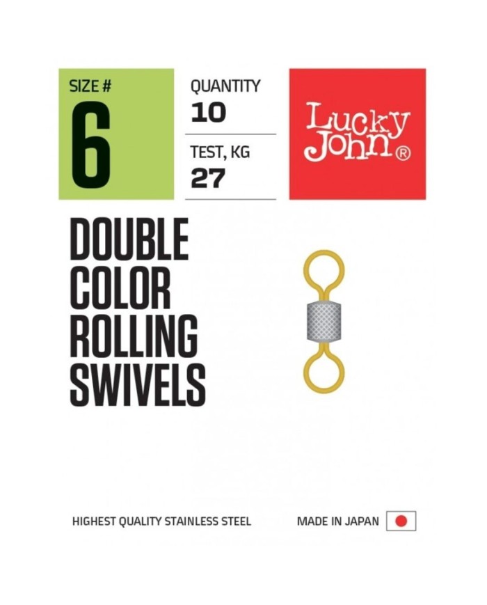 Krętlik Lucky John Double Color 9kg 10szt