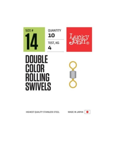 Krętlik Lucky John Double Color 4kg 10szt