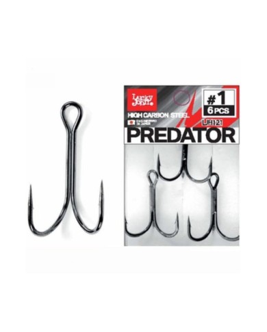 Podwójny Hak Lucky John Predator Ljh122 roz. 2 - 6szt
