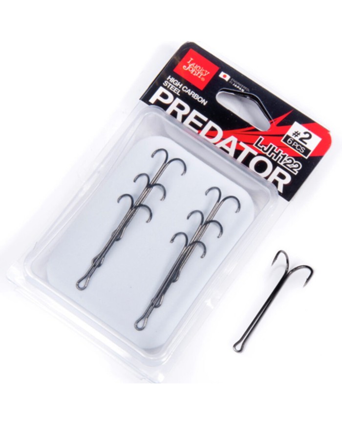 Podwójny Hak Lucky John Ljh126 roz. 8 - 6szt