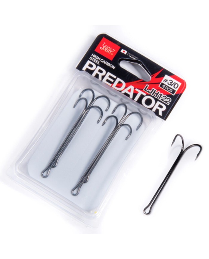Podwójny Hak Lucky John Ljh130 roz. 3/0 - 4szt