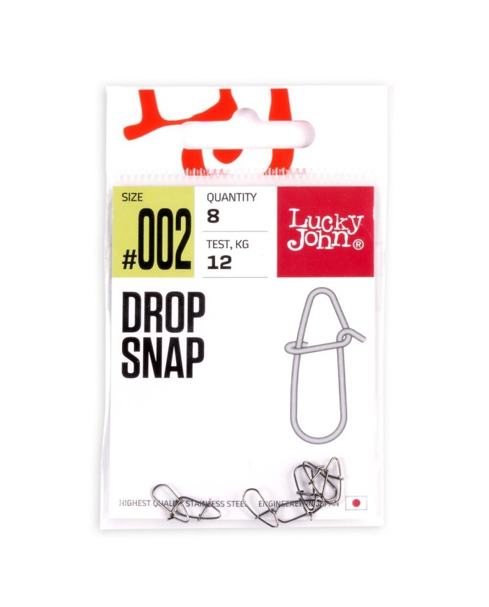 Agrafka Lucky John Drop Snap 12g 8szt