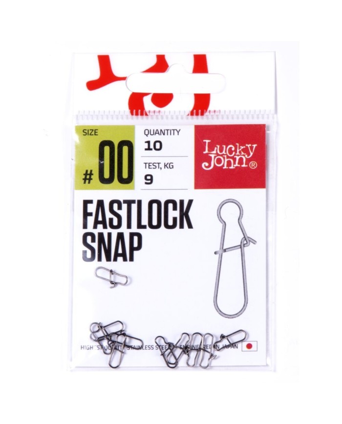 Agrafka Lucky John Fastlock Snap 9kg 10szt