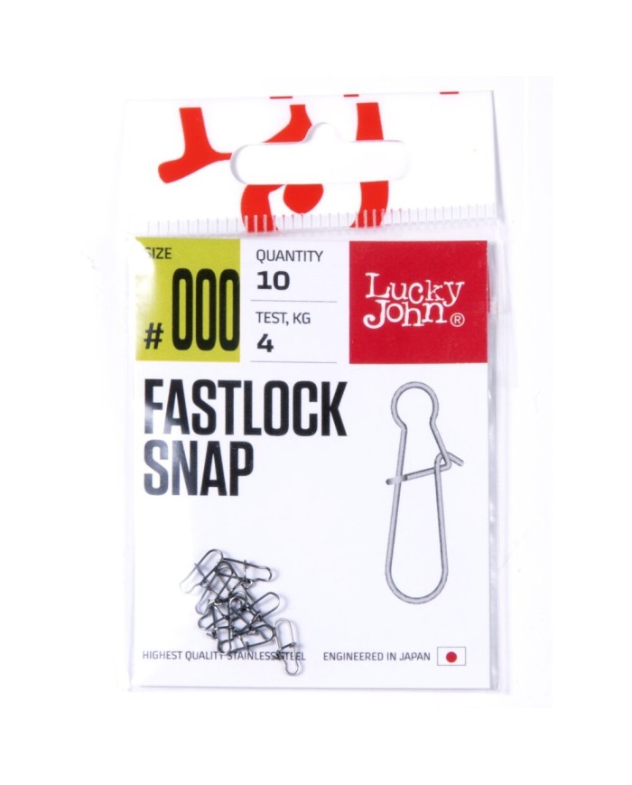 Agrafka Lucky John Fastlock Snap 4kg 10szt