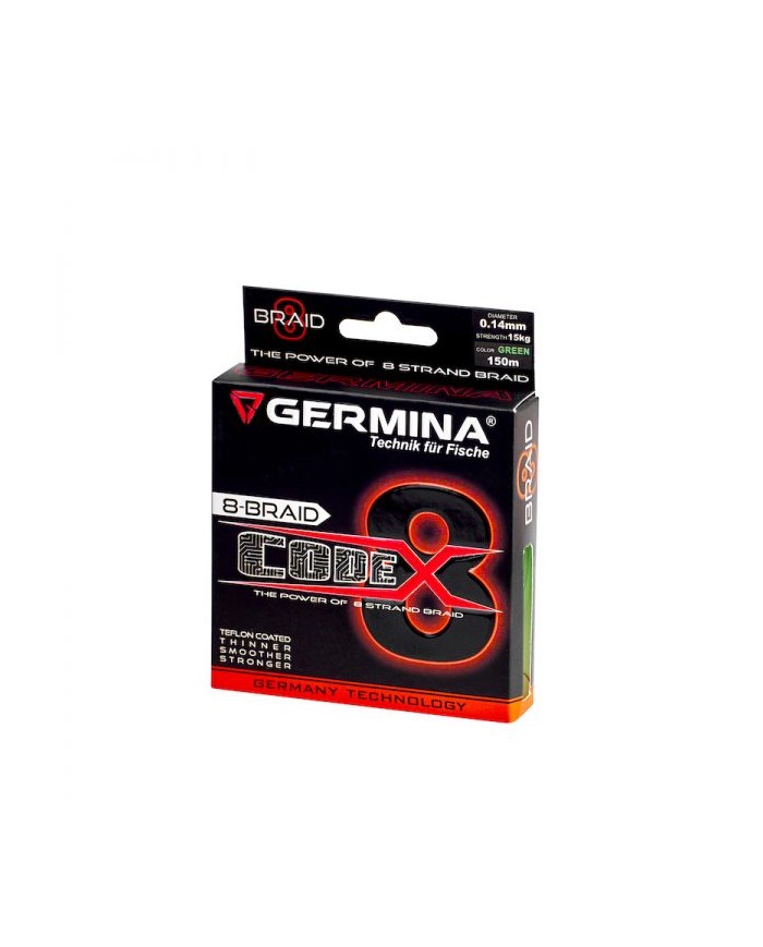 Plecionka Germina Code 8 Green Braid Line - 0,14mm