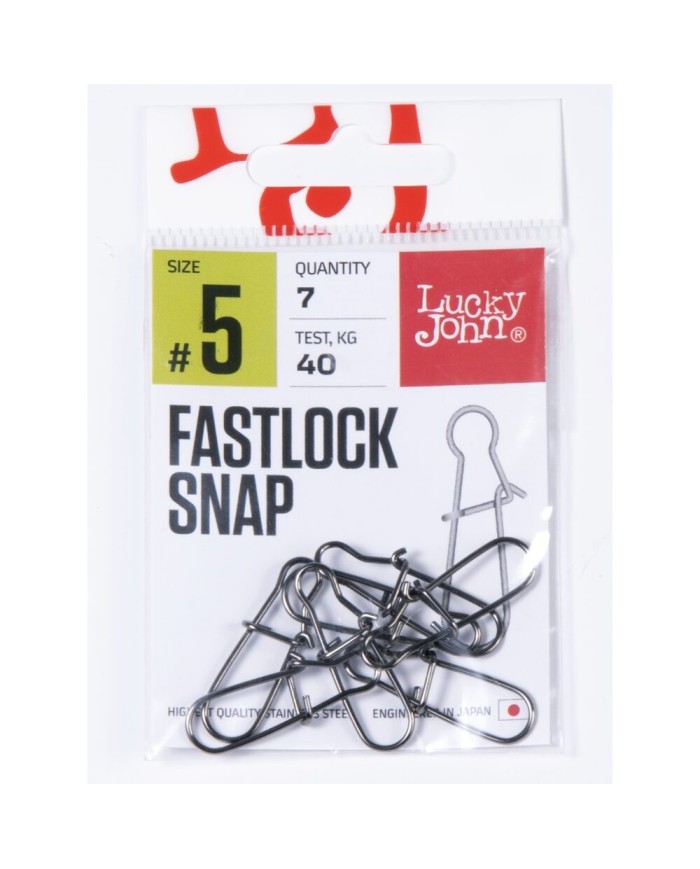 Agrafka Lucky John Fastlock Snap 40kg 7szt