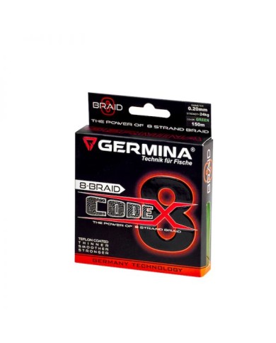 Plecionka Germina Code 8 Green Braid Line - 0,20mm Plecionka Germina Code 8 Green Braid Line - 0,20mm