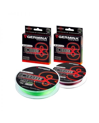 Plecionka Germina Code 8 Green Braid Line - 0,12mm Plecionka Germina Code 8 Green Braid Line - 0,12mm