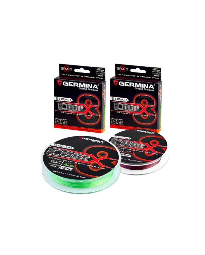 Plecionka Germina Code 8 Green Braid Line - 0,10mm