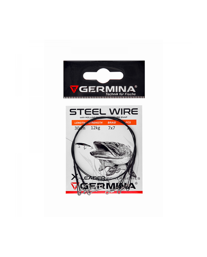 Przypon Germina Steel Wire X-Leader 7x7/30cm/12kg