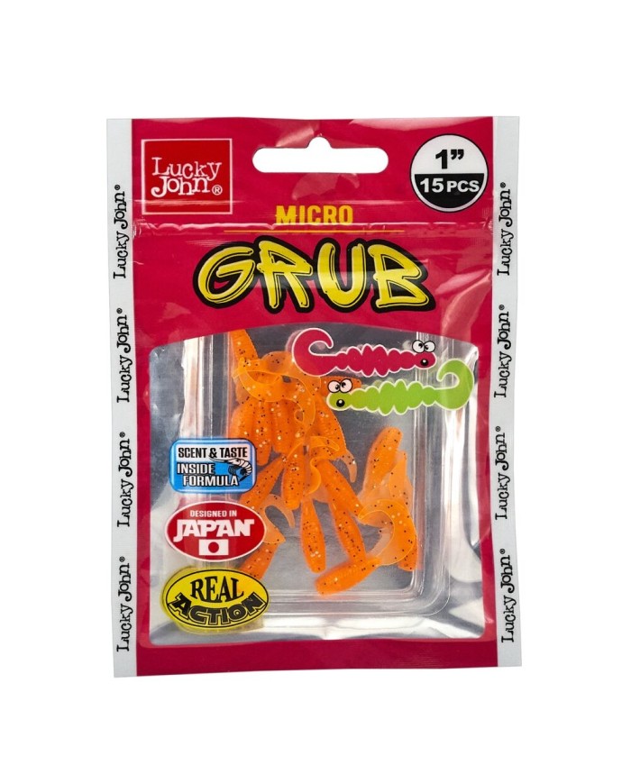 Guma Lucky John Micro Grub 1" 2.5cm - X036