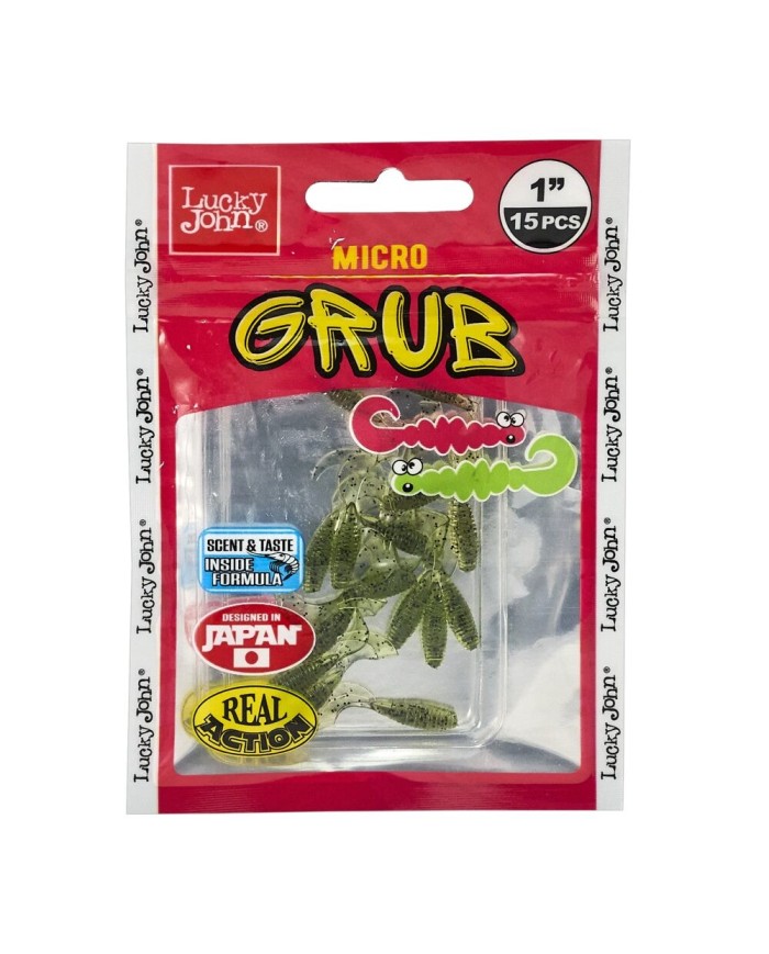 Guma Lucky John Micro Grub 1" 2.5cm - PA01