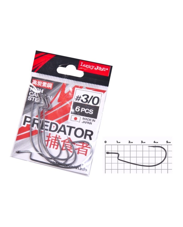 Hak Offsetowy Lucky John Ljh345 roz. 3/0 6szt
