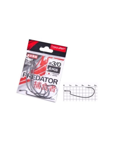 Hak Offsetowy Lucky John Ljh345 roz. 3/0 6szt