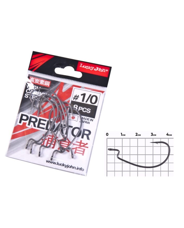 Hak Offsetowy Lucky John Ljh350 roz. 1/0 8szt