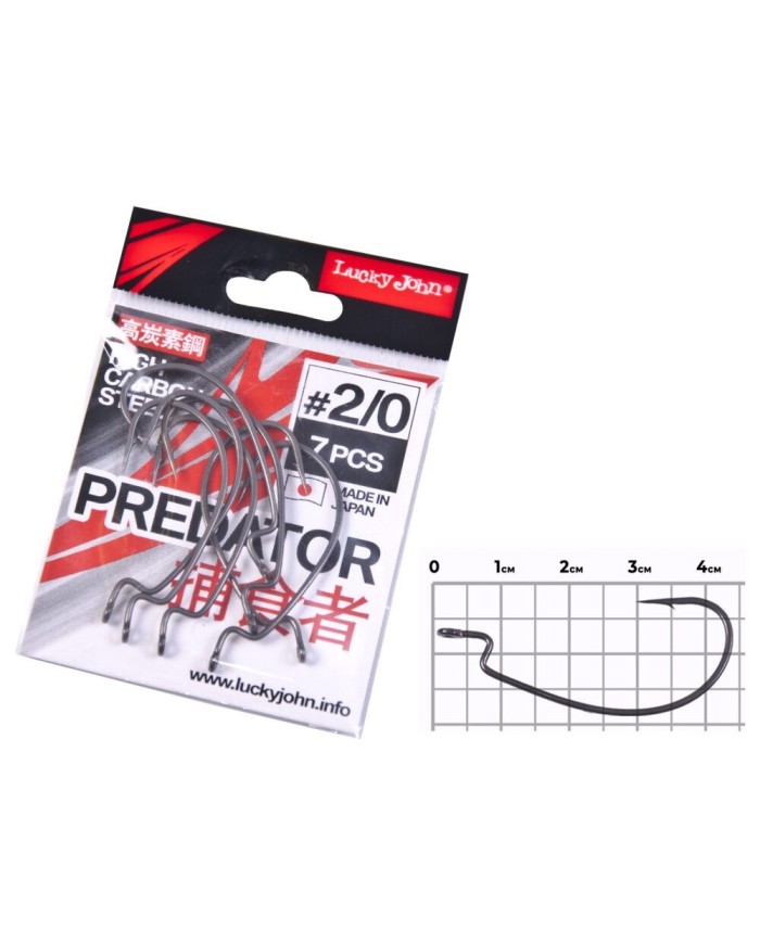 Hak Offsetowy Lucky John Ljh350 roz. 2/0 7szt