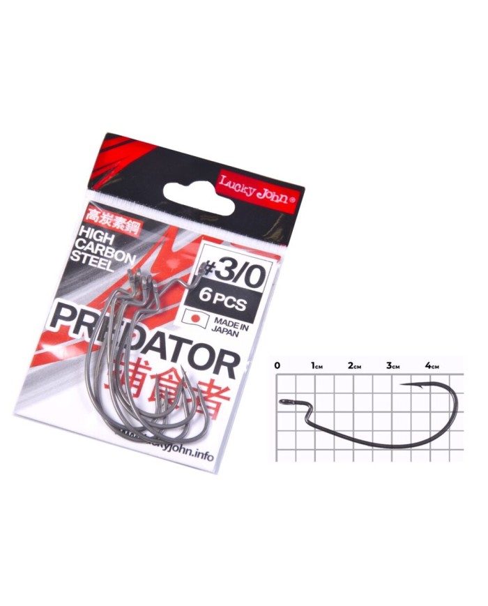 Hak Offsetowy Lucky John Ljh350 roz. 3/0 6szt