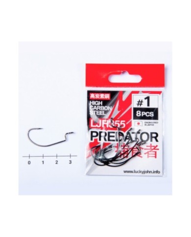 Hak Offsetowy Lucky John Predator Ljh355 roz. 1 8szt