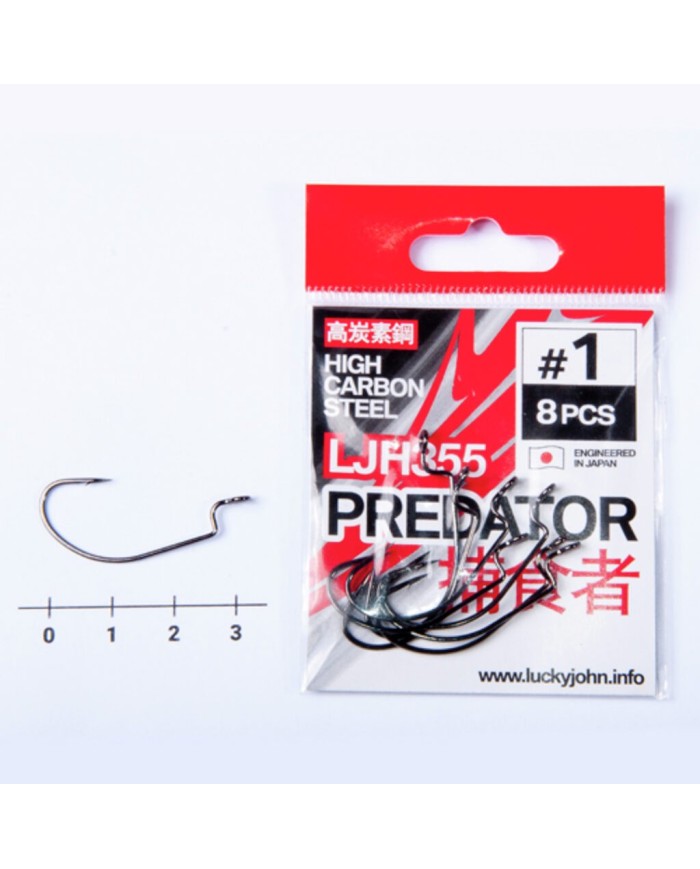 Hak Offsetowy Lucky John Predator Ljh355 roz. 1 8szt