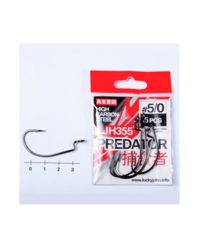Hak Offsetowy Lucky John Predator Ljh355 roz. 5/0 5szt