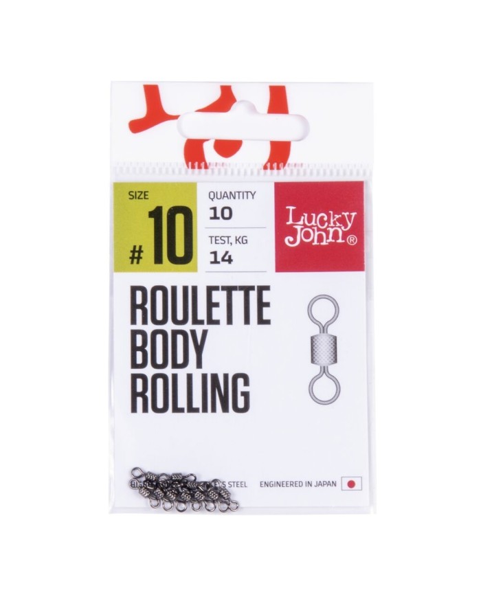 Krętlik Lucky John Body Rolling 14kg 10szt