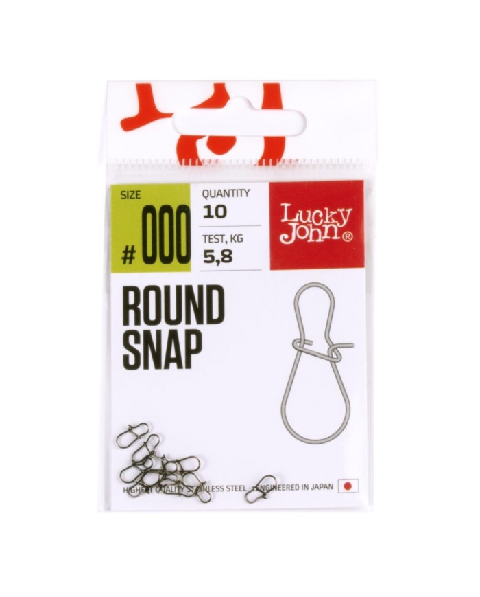 Agrafka Lucky John Round Snap 5.8kg 10szt