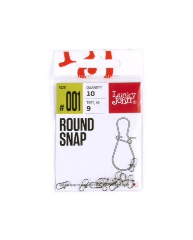 Agrafka Lucky John Round Snap 9kg 10szt
