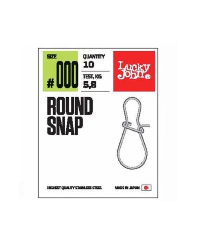 Agrafka Lucky John Round Snap 12kg 10szt