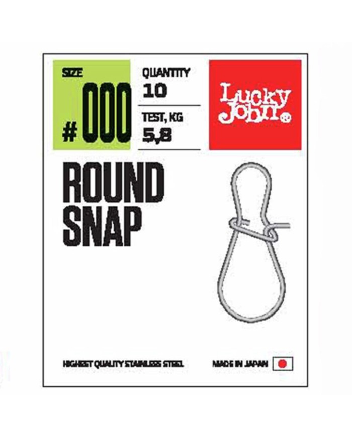 Agrafka Lucky John Round Snap 12kg 10szt