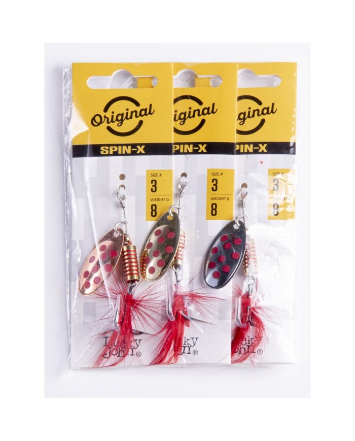 Obrotówka Lucky John Spin X Round 8g Set - 001SET