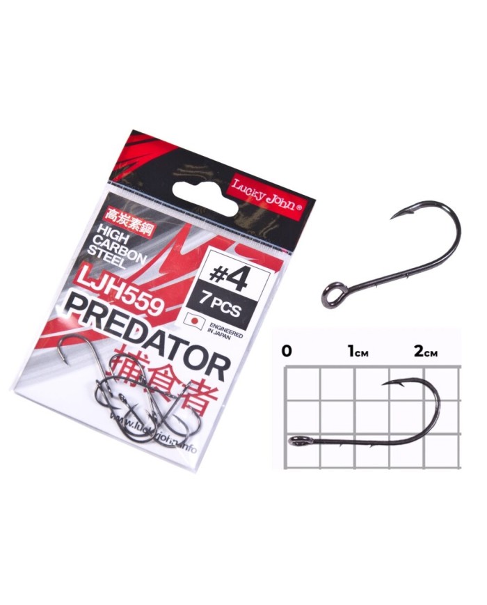 Hak Lucky John Duże oczko roz. 4 - 7szt