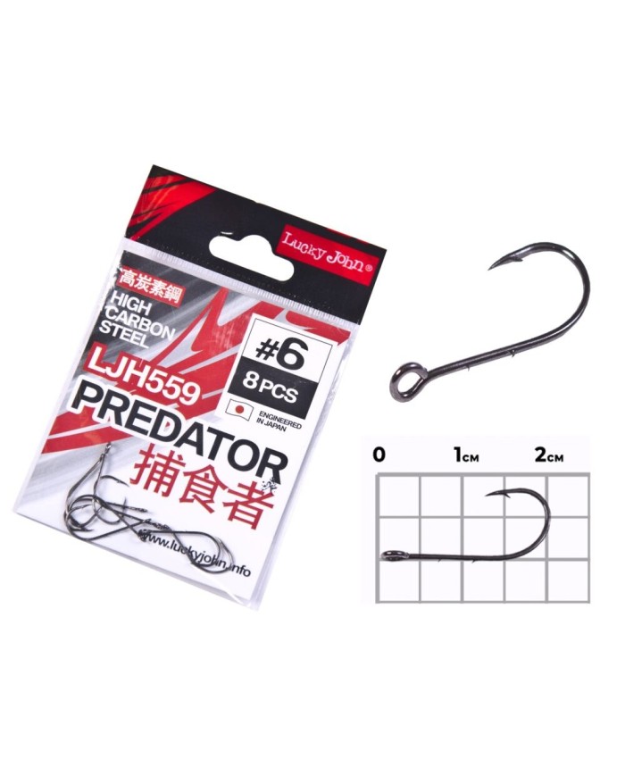 Hak Lucky John Duże oczko roz. 6 - 8szt